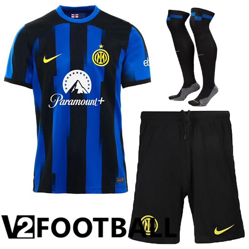 Inter Milan Home Soccer Shirt Shorts + Sock 2023/2024