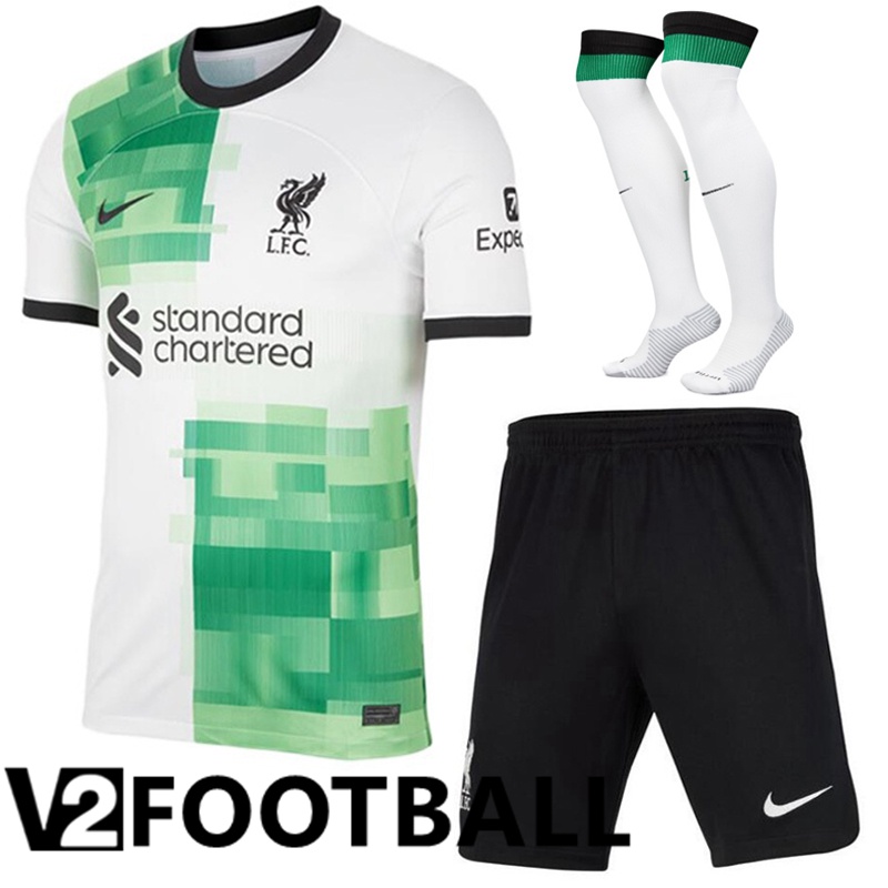 FC Liverpool Away Soccer Shirt Shorts + Sock 2023/2024