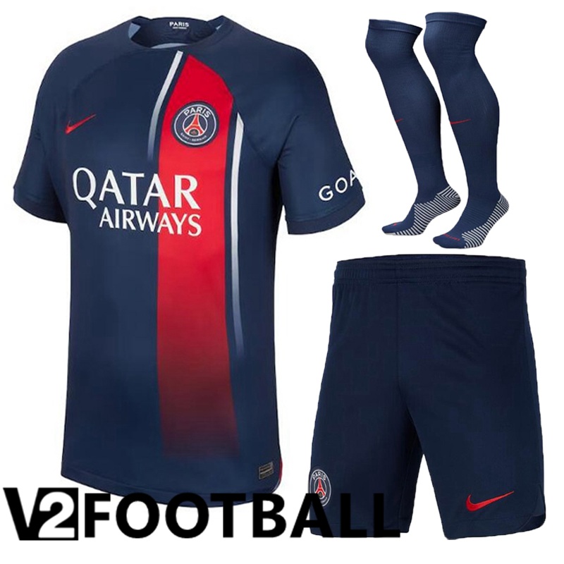 Paris PSG Home Soccer Shirt Shorts + Sock 2023/2024