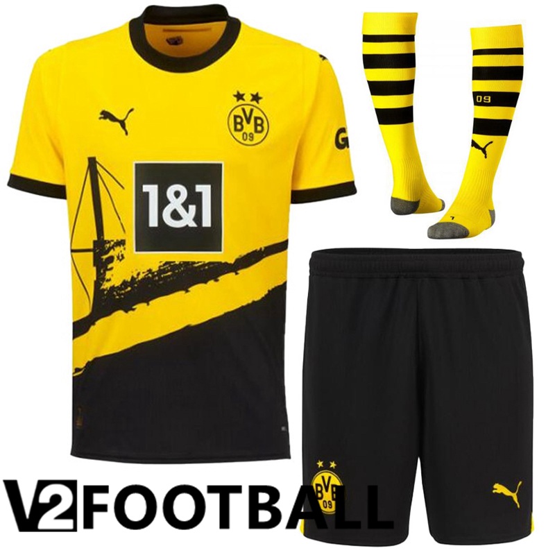 Dortmund Home Soccer Shirt Shorts + Sock 2023/2024