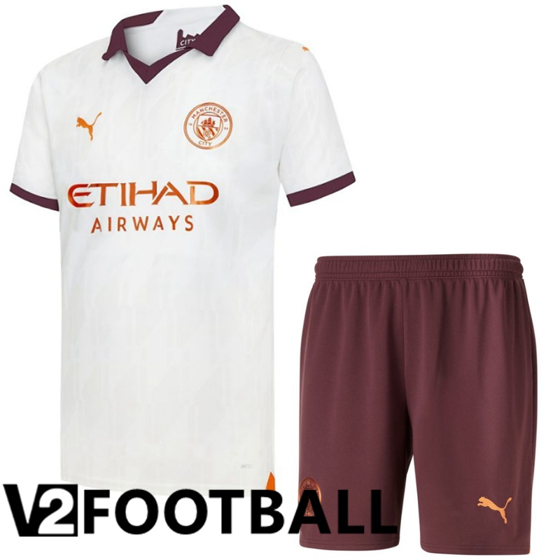 Manchester City Away Soccer Shirt + Shorts 2023/2024