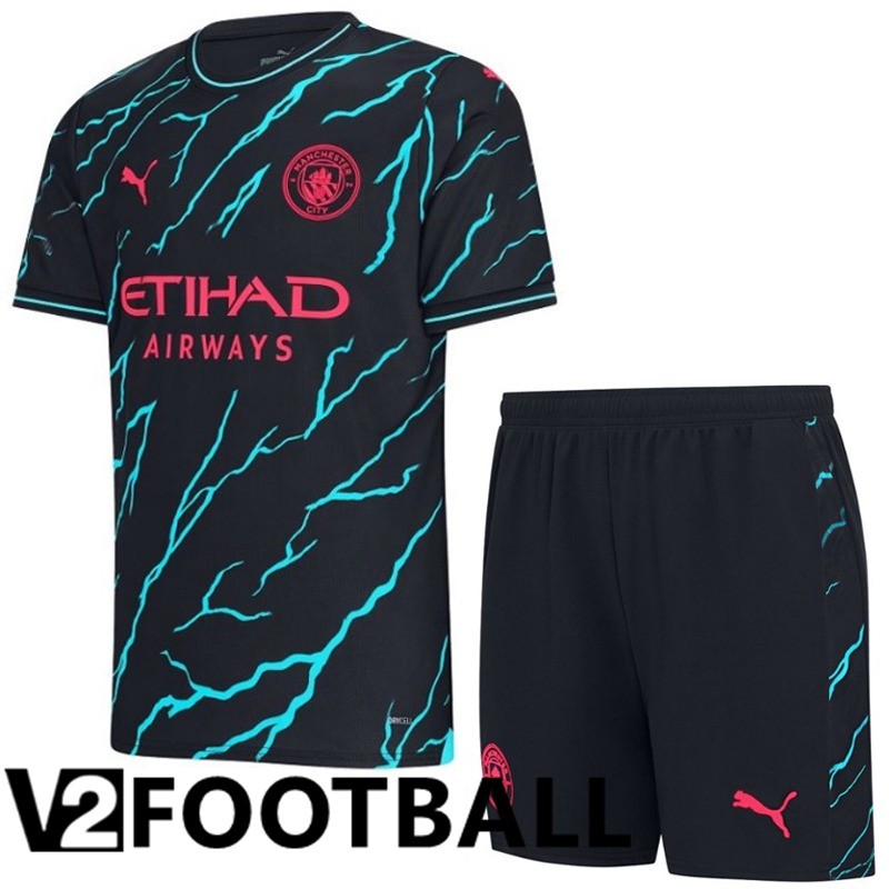 Manchester City Third Soccer Shirt + Shorts 2023/2024