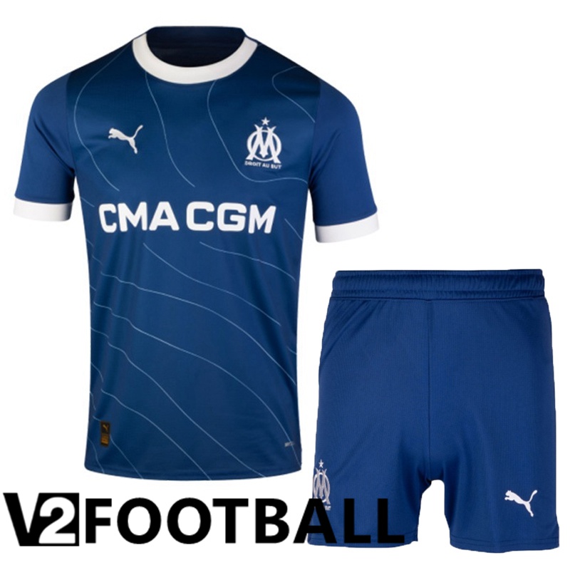 Marseille OM Away Soccer Shirt + Shorts 2023/2024