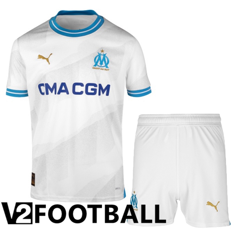 Marseille OM Home Soccer Shirt + Shorts 2023/2024