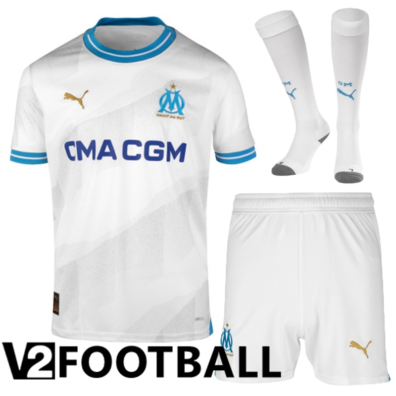 Marseille OM Home Soccer Shirt Shorts + Sock 2023/2024