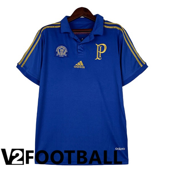 Palmeiras Retro Home Soccer Shirt Blue 2014-2015