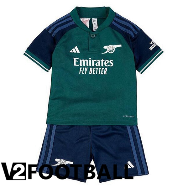 Arsenal Kids Soccer Shirt Third Green 2023/2024