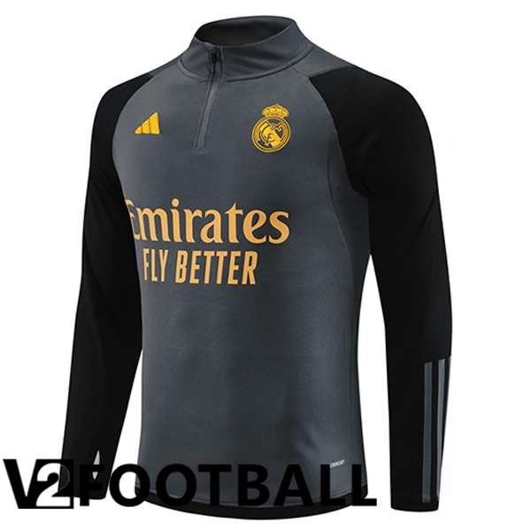 Real Madrid Training Sweatshirt Grey 2023/2024