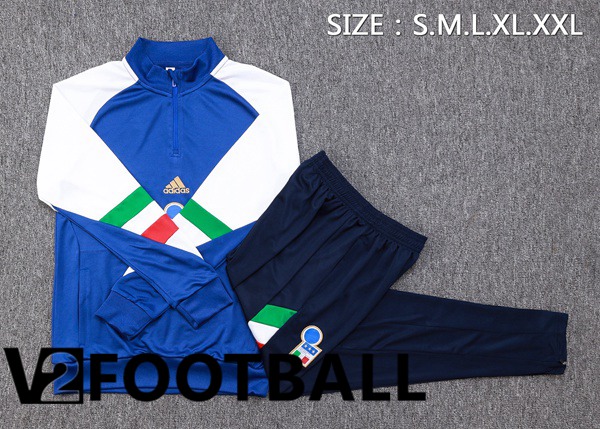 Italy Training Tracksuit Suit Blue 2023/2024