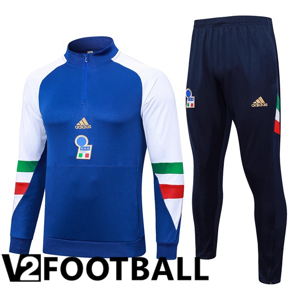 Italy Training Tracksuit Suit Blue 2023/2024