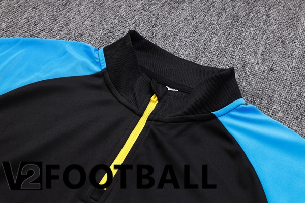 Bayern Munich Training Tracksuit Suit Black Blue 2023/2024