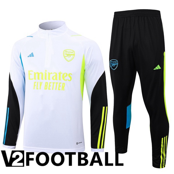 Arsenal Training Tracksuit Suit White 2023/2024