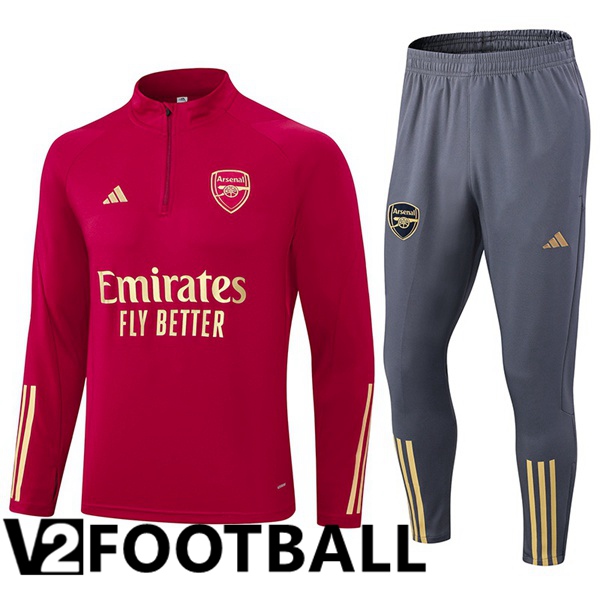 Arsenal Training Tracksuit Suit Red 2023/2024