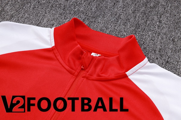 Arsenal Training Tracksuit Suit Red White 2023/2024