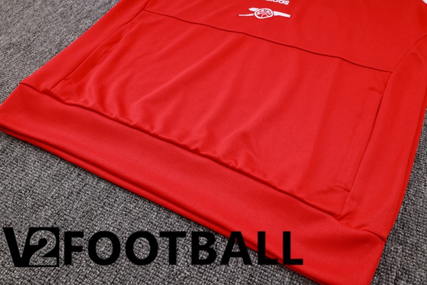 Arsenal Training Tracksuit Suit Red White 2023/2024