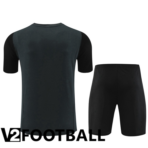 Real Madrid Training T Shirt + Shorts Grey 2023/2024