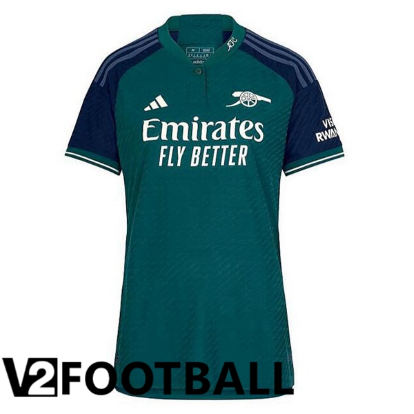 Arsenal Womens Soccer Shirt Third Green 2023/2024