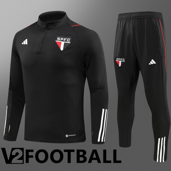 Sao Paulo FC Kids Training Tracksuit Suit Black 2023/2024