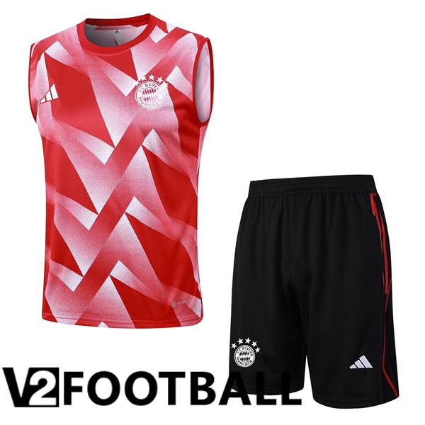 Bayern Munich Soccer Vest + Shorts Red 2023/2024
