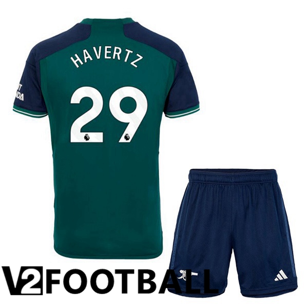 Arsenal (HAGreenZ 29) Kids Soccer Shirt Third Green 2023/2024