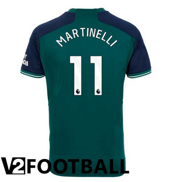 Arsenal (MARTINELLI 11) Soccer Shirt Third Green 2023/2024