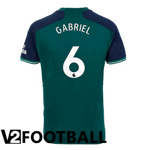 Arsenal (GABRIEL 6) Soccer Shirt Third Green 2023/2024