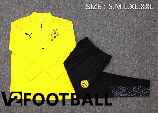 Dortmund BVB Training Tracksuit Suit Yellow 2023/2024