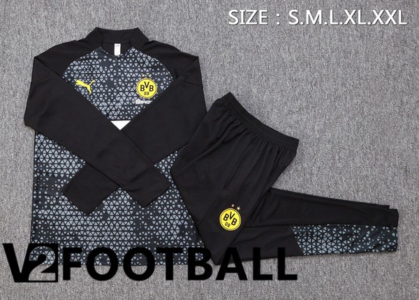 Dortmund BVB Training Tracksuit Suit Black 2023/2024