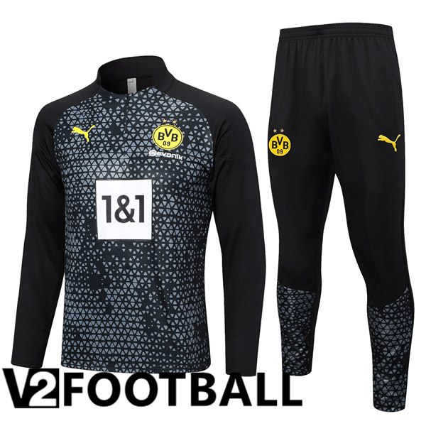 Dortmund BVB Training Tracksuit Suit Black 2023/2024