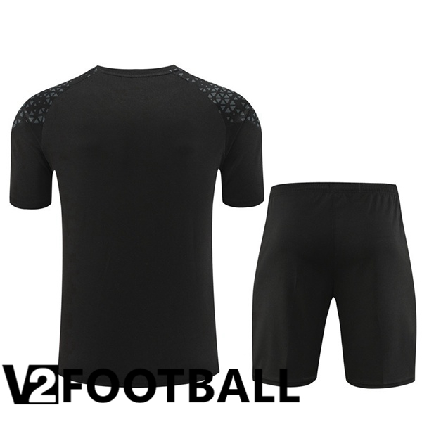 Dortmund BVB Training T Shirt + Shorts Black 2023/2024