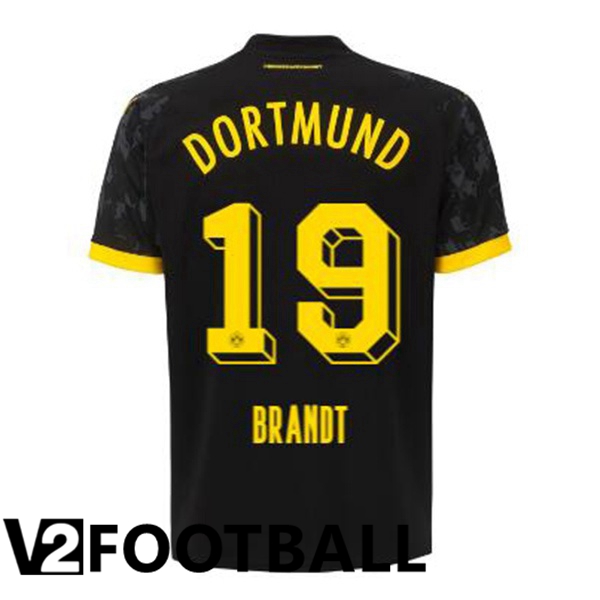 Dortmund BVB (Brandt 19) Soccer Shirt Away Black 2023/2024