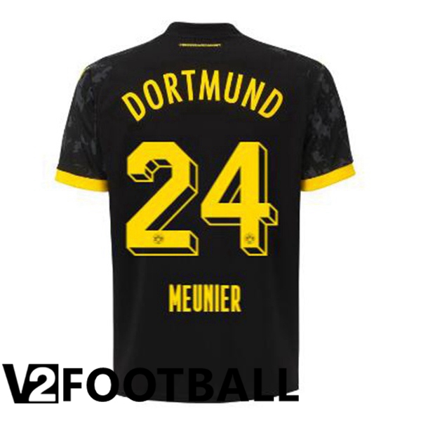 Dortmund BVB (Meunier 24) Soccer Shirt Away Black 2023/2024