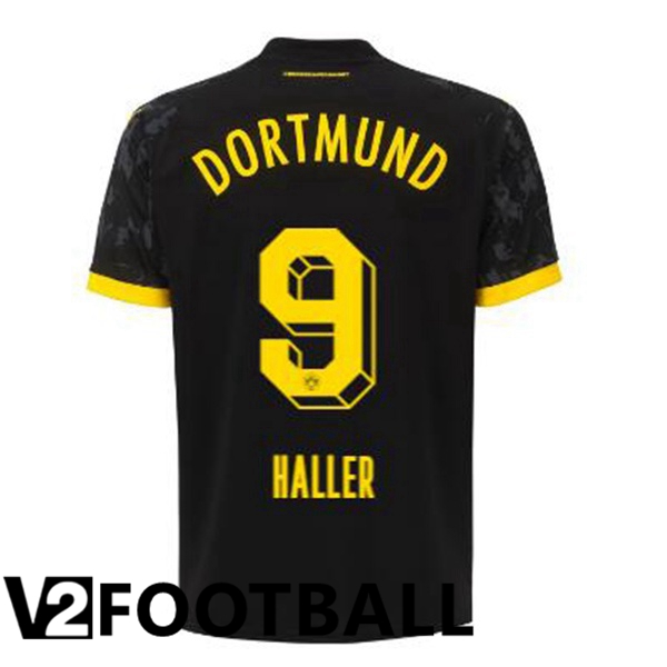 Dortmund BVB (Haller 9) Soccer Shirt Away Black 2023/2024
