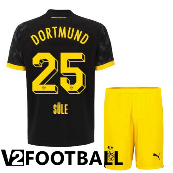 Dortmund BVB (Süle 25) Kids Soccer Shirt Away Black 2023/2024