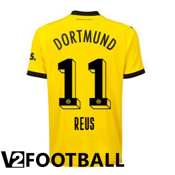 Dortmund BVB (Reus 11) Soccer Shirt Home Yellow Black 2023/2024