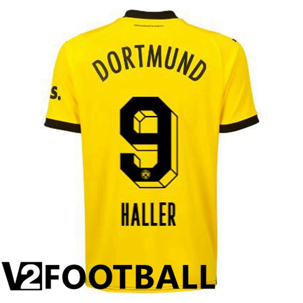 Dortmund BVB (Haller 9) Soccer Shirt Home Yellow Black 2023/2024