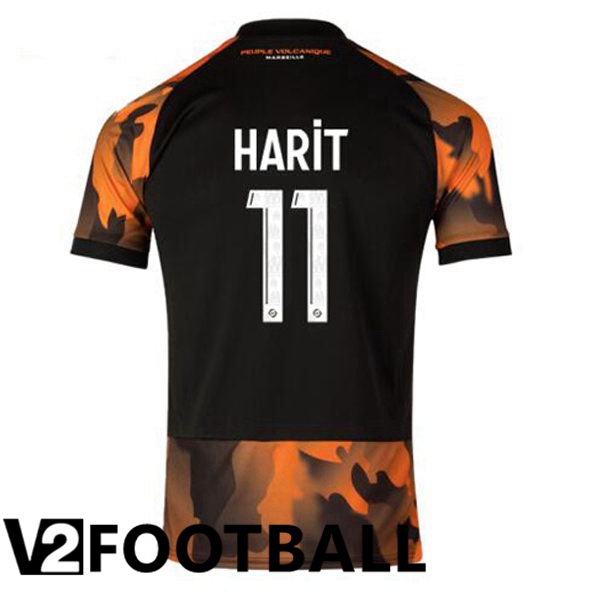 Marseille OM (HARIT 11) Soccer Shirt Third Black Yellow 2023/2024