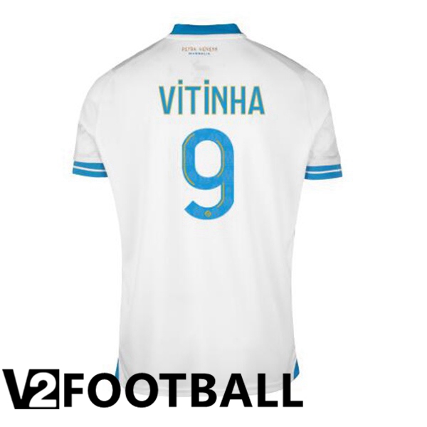 Marseille OM (VITINHA 9) Soccer Shirt Home White 2023/2024