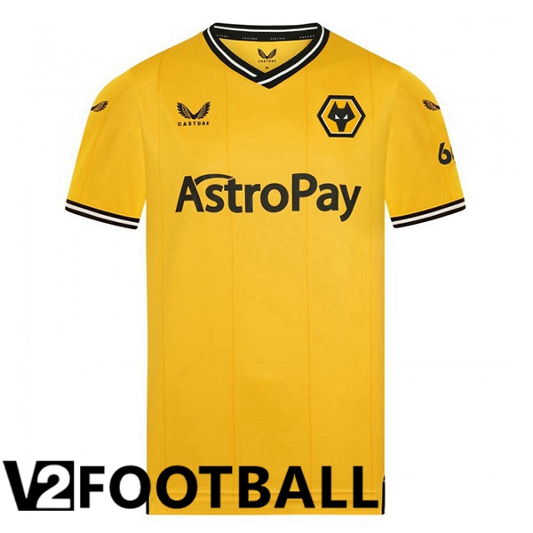 Wolves Soccer Shirt Home Yellow 2023/2024