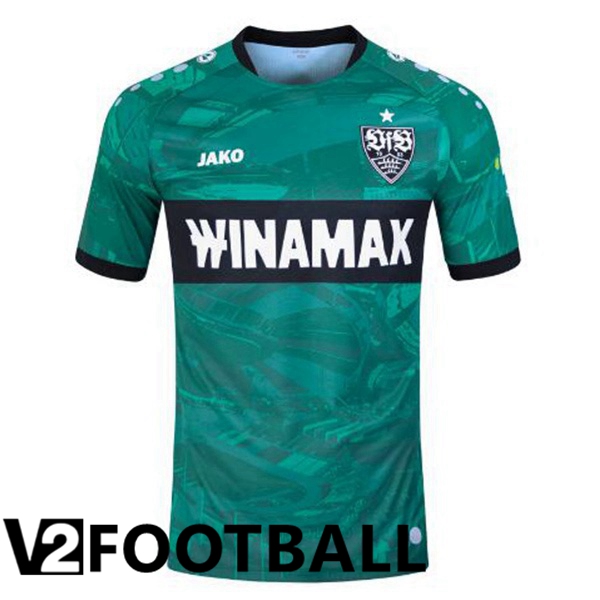VfB Stuttgart Soccer Shirt Third Green 2023/2024