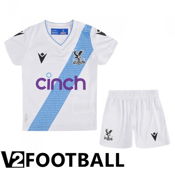 Crystal Palace Kids Soccer Shirt Away White 2023/2024