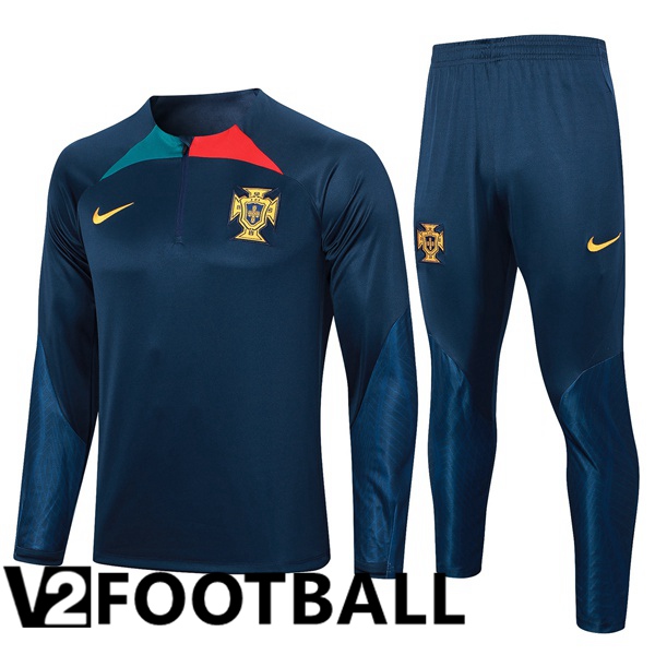 Portugal Training Tracksuit Suit Royal Blue 2023/2024