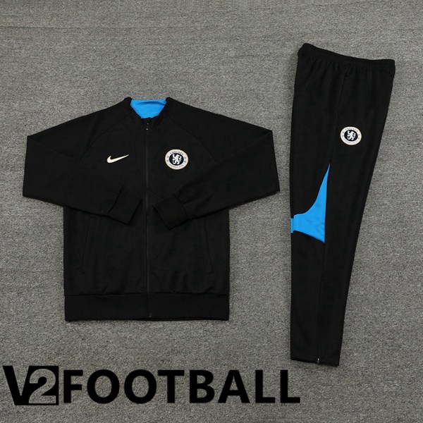 FC Chelsea Training Jacket Suit Black 2023/2024