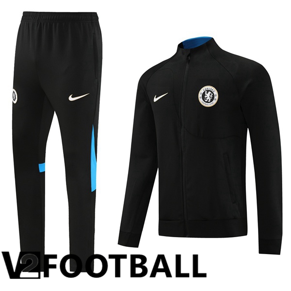 FC Chelsea Training Jacket Suit Black 2023/2024