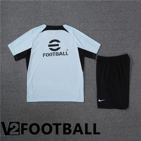 Inter Milan Training T Shirt + Shorts Grey 2023/2024