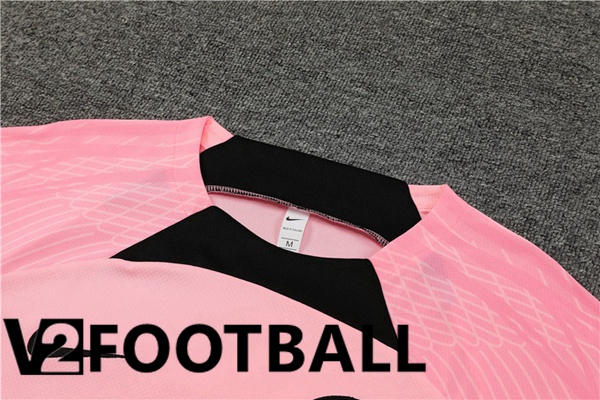 Paris PSG Training T Shirt + Shorts Pink 2023/2024