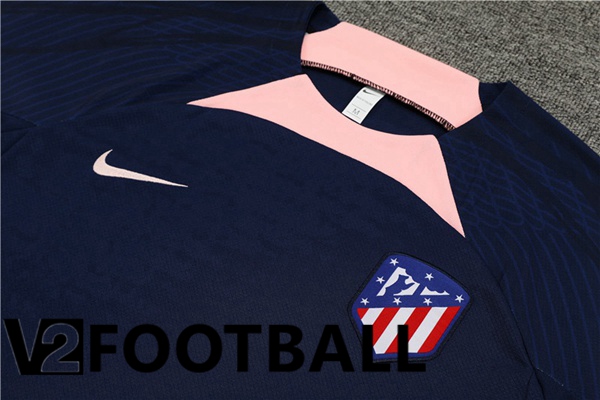 Atletico Madrid Training T Shirt + Shorts Royal Blue 2023/2024