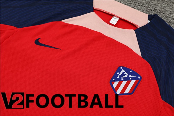 Atletico Madrid Training T Shirt + Shorts Red 2023/2024