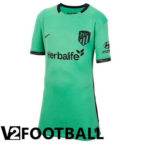 Atletico Madrid Womens Soccer Shirt Third Green 2023/2024