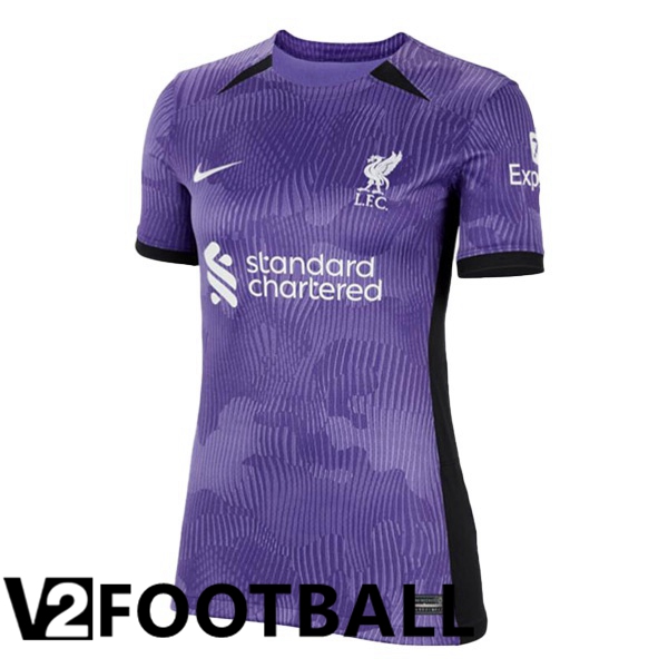 FC Liverpool Womens Soccer Shirt Third Purple 2023/2024